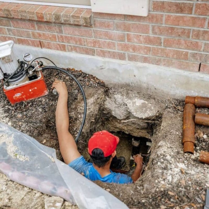 foundation repair project in Fort Worth