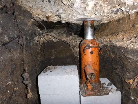 foundation repair project in Fort Worth