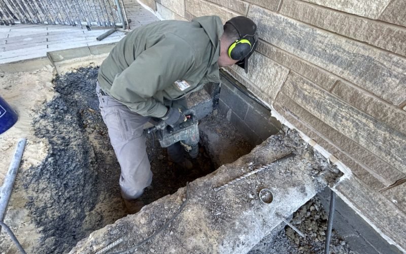 foundation repair project in Fort Worth